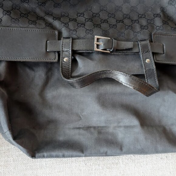 GUCCI GG Canvas Leather-Trimmed Tote - Picture 5 of 7